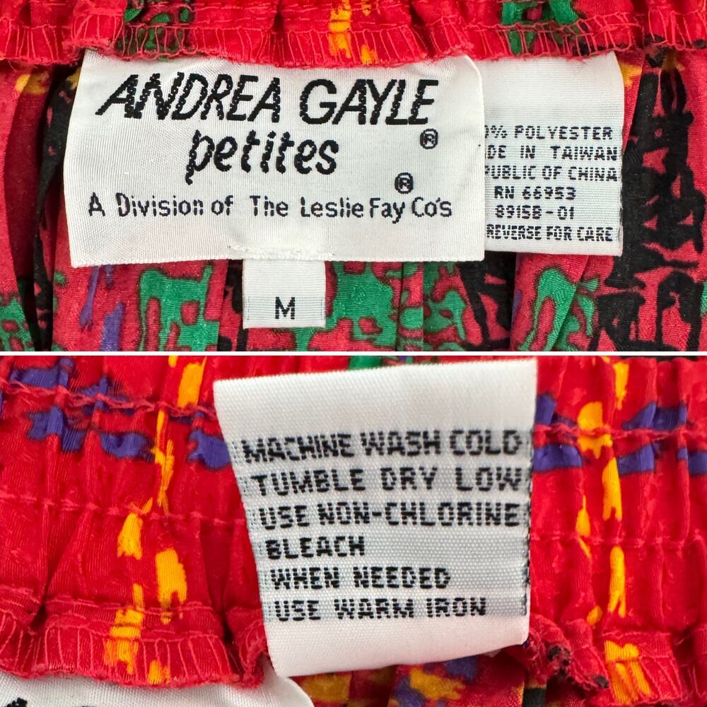 Vintage Andrea Gayle Plaid Pleated Midi Skirt Convertible Mini Dress S M - Picture 10 of 14